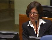 Florence Hartmann at her Initial Appearance